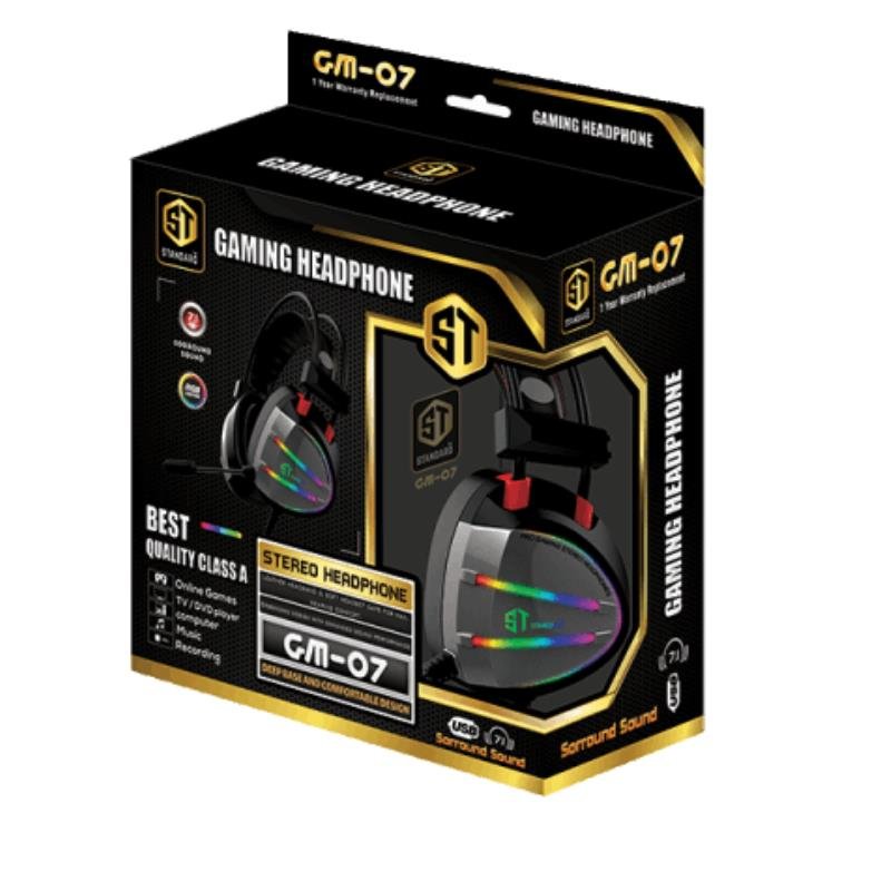 ST-Standard GM-07 Stereo RGB Gaming Headphone - الصورة 5