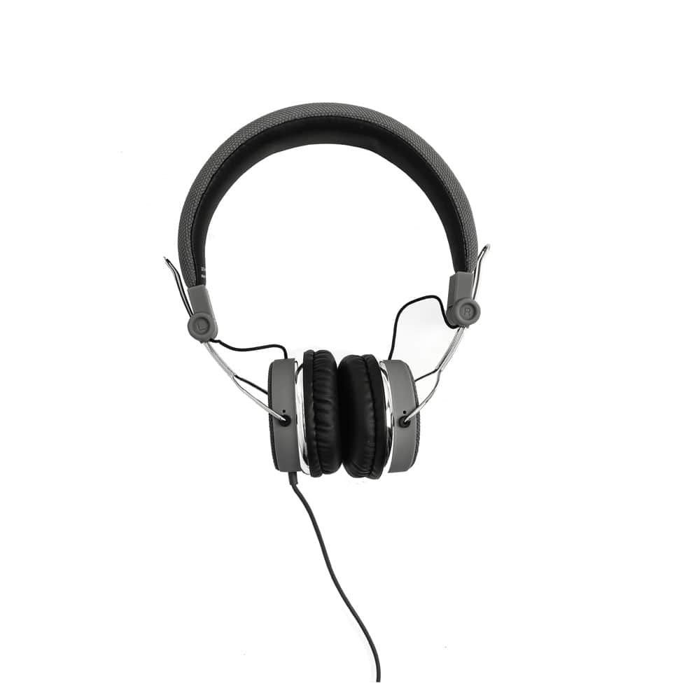 L'AVVENTO (HP06A) Headphone Stereo Golden Plug With 40mm Speaker Driver - 1.5M - Gray - الصورة 5
