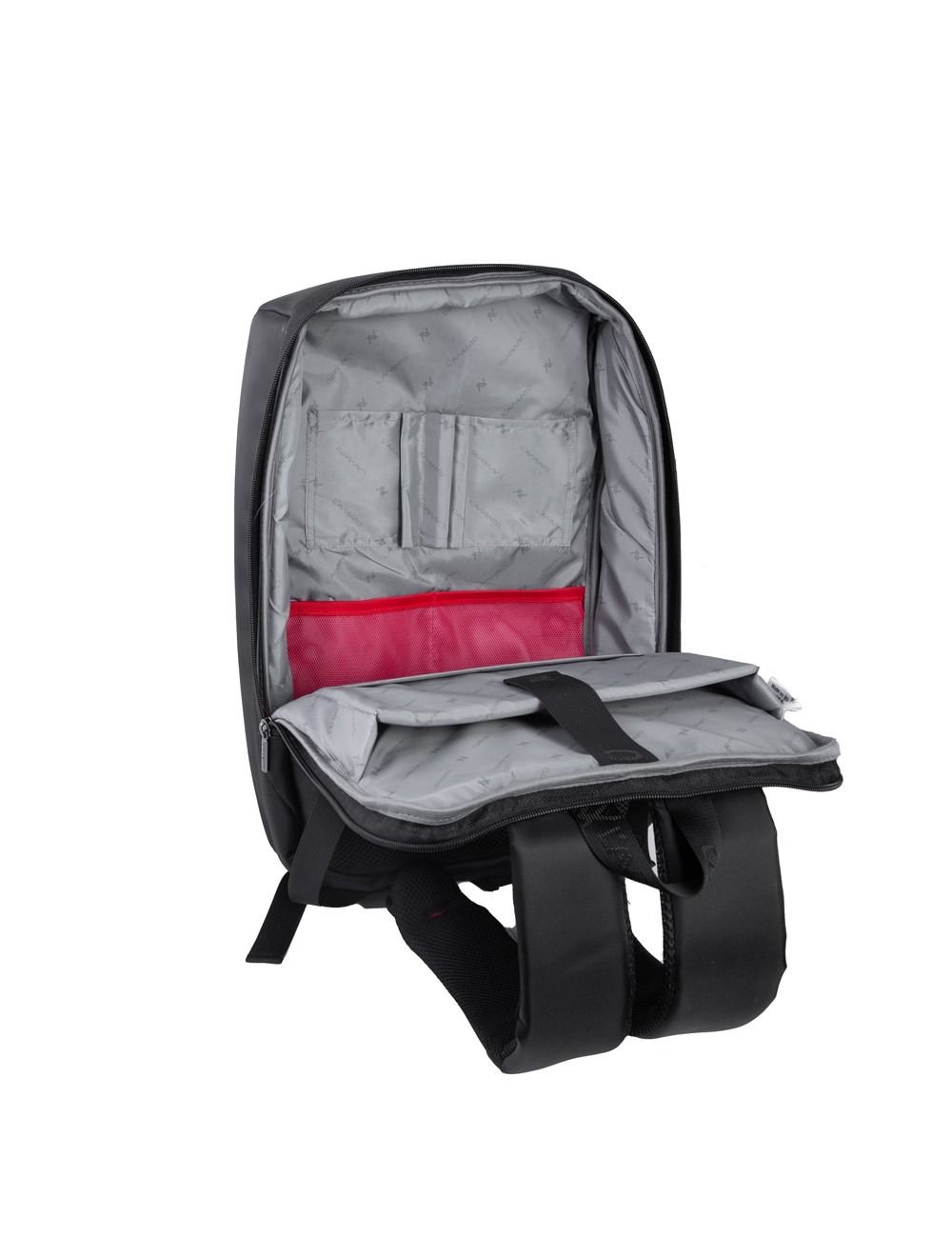 لافينتو (BG814) شنطة ظهر تصل الى 15.6 بوصة مع Zipper Puller - أسود L'AVVENTO (BG814) Laptop Backpack, Made by High Quality Material with L'AVVENTO Zipper Puller fits up to 15.6" - Black - الصورة 11