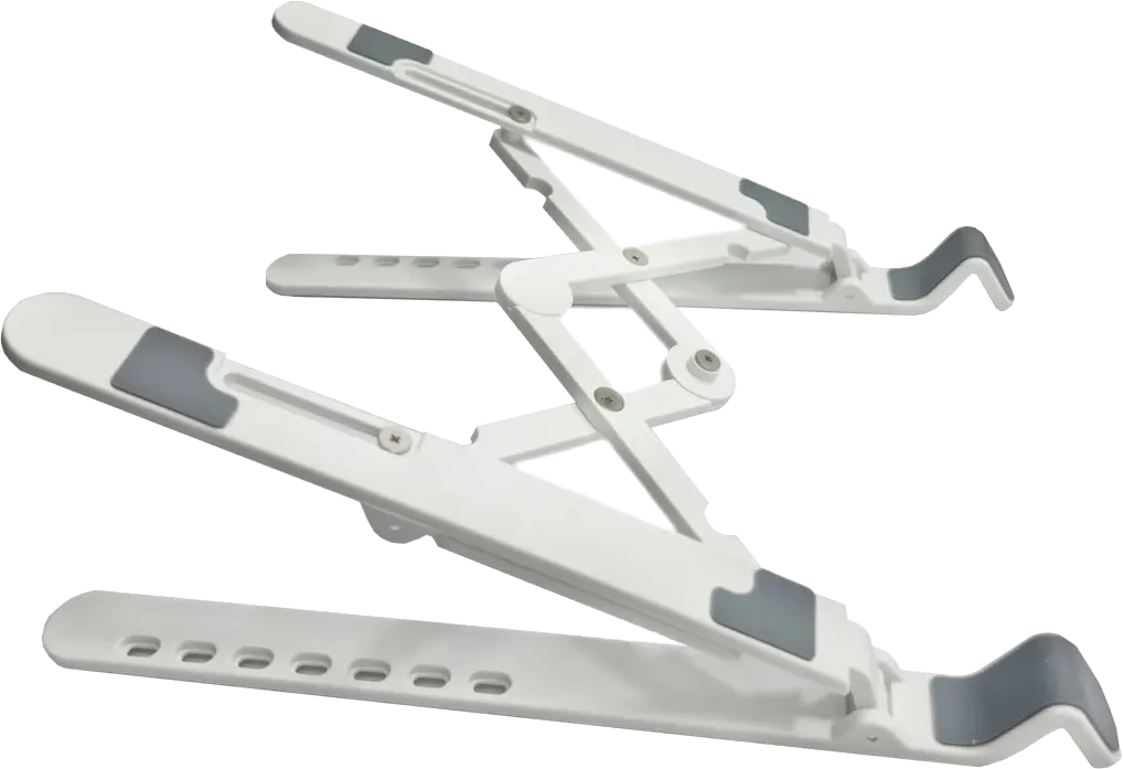 Laptop Folding Desktop Stand Gigamax Plus, 7-levels, White, GM-11 حامل لاب توب قابل للطي من جيجاماكس بلس أبيض، GM-11 - الصورة 3