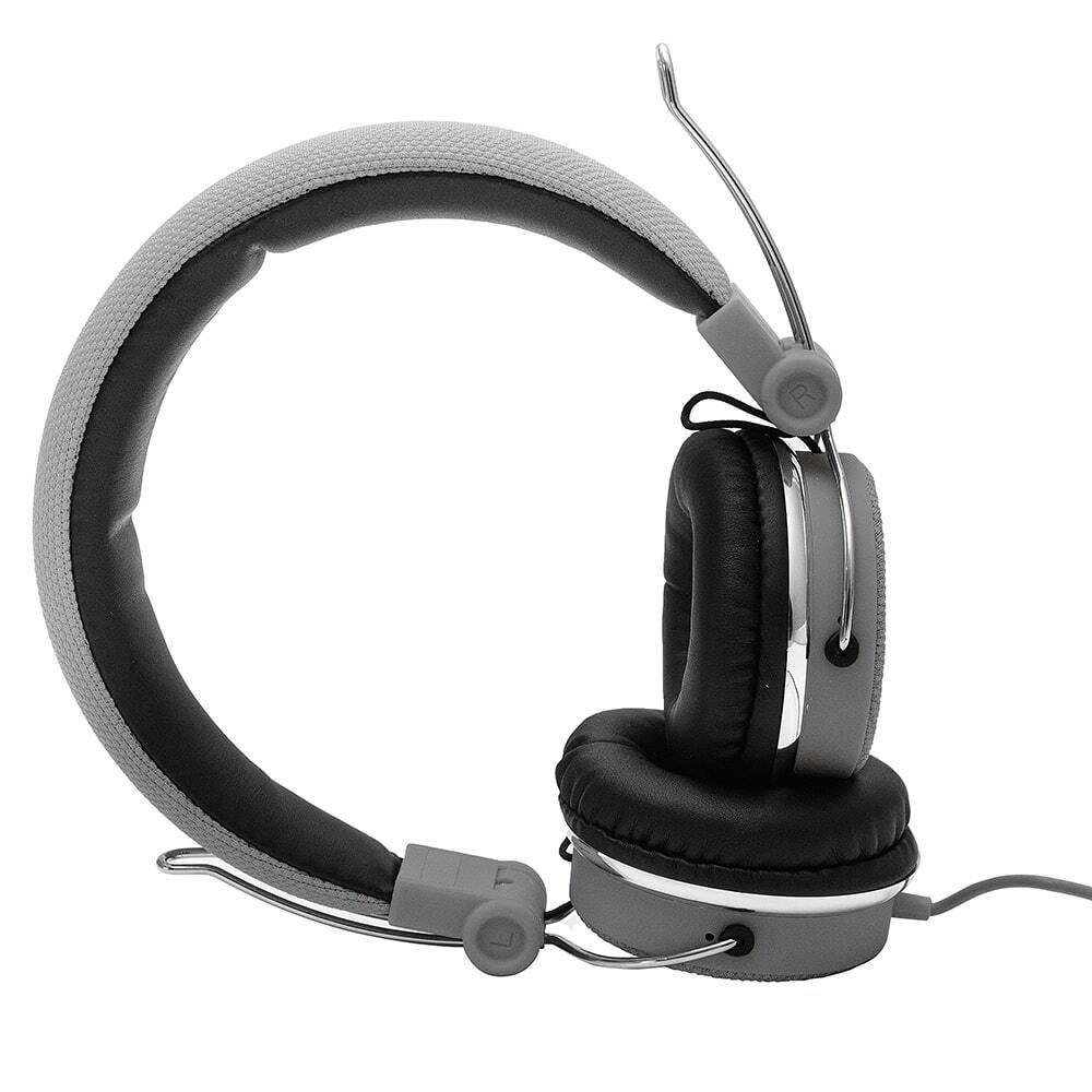 Headphone HP06A Stereo Golden Plug - Gray سماعة رأس HP06A ستيريو بمقبس ذهبي - رمادي - الصورة 7