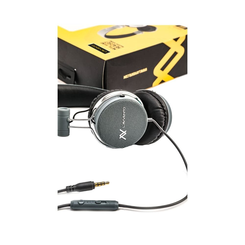 Headphone HP06A Stereo Golden Plug - Gray سماعة رأس HP06A ستيريو بمقبس ذهبي - رمادي - الصورة 9