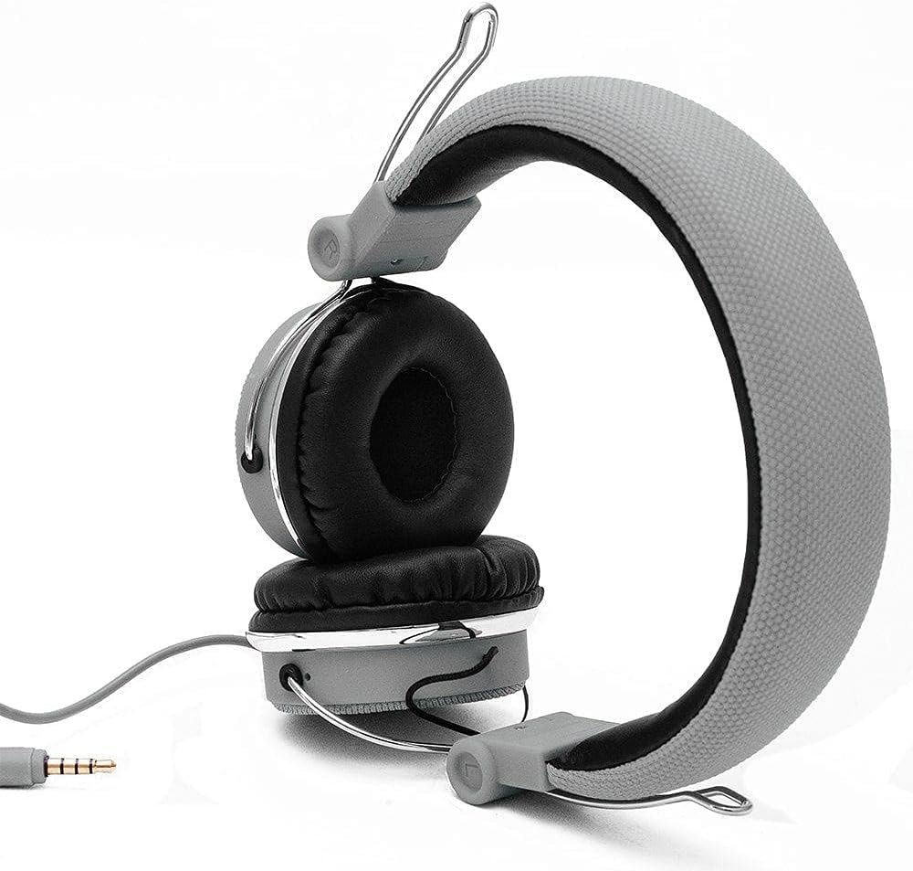 Headphone HP06A Stereo Golden Plug - Gray سماعة رأس HP06A ستيريو بمقبس ذهبي - رمادي - الصورة 4