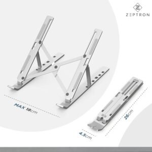 Kotuday foldable portable aluminium laptop stand حامل لاب توب من خليط الألومنيوم قابل للطي ومحمول