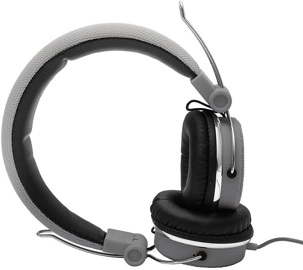 Headphone HP06A Stereo Golden Plug - Gray سماعة رأس HP06A ستيريو بمقبس ذهبي - رمادي - الصورة 3
