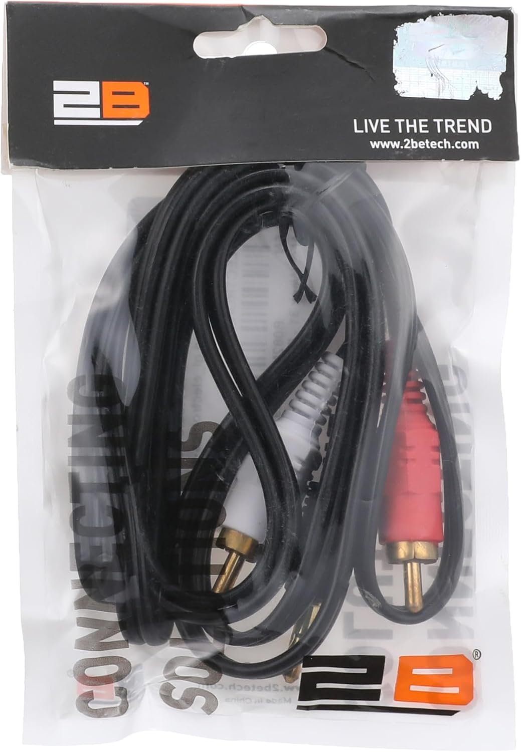 2B (CV103) RCA Socket DC2 To Audio Pc Cable To Use With Speakers And Subwoofers – 1.5M كابل الصوت 2B (CV103) من RCA Socket DC2 إلى كمبيوتر - 1.5 متر - الصورة 4