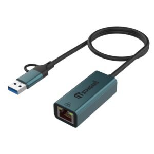 Adapter USB-C and USB to Ethernet St UE106 Plus