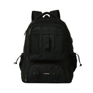 L'AVVENTO (BG841) Laptop Travel Backpack fits up to 15.6" - Black لافينتوBG841 شنطه ظهر للسفرلابتوب حجم يصل الي 15.6 - أسود