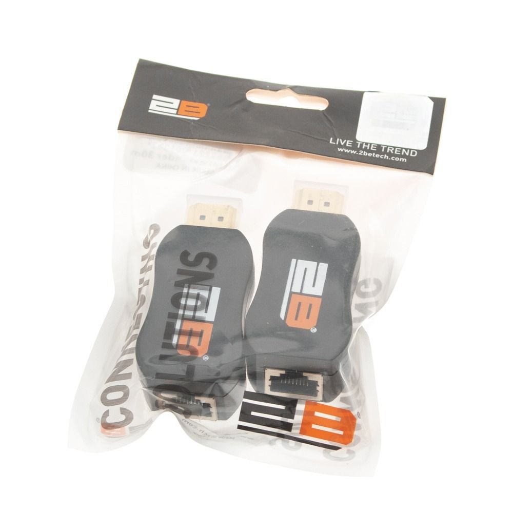 2B (CV135) HDMI E-Tender 30m Using Cat 5 and Cat 6 Cables توبي CV135 أدابتر لكابل Cat 5 , Cat 6 - الصورة 2