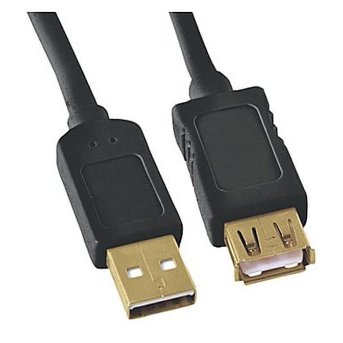 2B (DC074) Connecting Solution - USB Extension Cable M/F 10M Support Wifi And 3G Dongles توبي (DC074) تطويله كبل USB - أسود