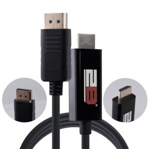 2B (DC504) Display port to HDMI - 1M - Black توبي DC504 كابل DisplayPort الي HDMI طوله 1 متر - أسود