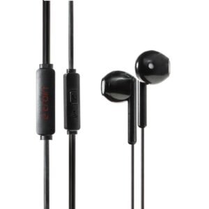 E-train (HP61B) Feather light Comfort Wired Earphone - Black اي ترين (HP61B) سماعة أذن سلكية - أسود