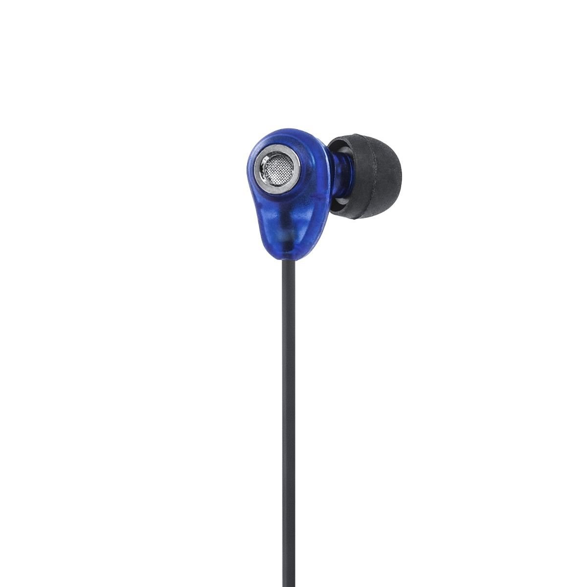 L'AVVENTO (HP66L) Sleeping earphone with Mic 3.5mm with Volume Control - Blue لافينتو HP66L سماعة أذن مع ميكرفون و تحكم في مستوى الصوت - أزرق - الصورة 4