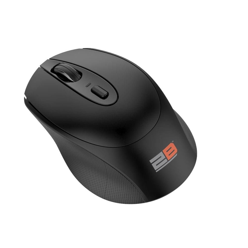 2B (MO186) Dual Mode Bluetooth 2.4GHz Mouse 800 - 1200 - 1600 - 2400 DPI with Rechargeable Battery - Black توبي (MO186) ماوس بلوتوث تردد 2.4GHz قابل للشحن 800 - 1200 - 1600 - 2400 DPI - أسود - الصورة 7