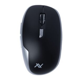 L'AVVENTO (MO34S) 2.4 GHz Wireless Mouse - Black*Silver لافينتو (MO34S) ماوس لاسلكي 2.4 جيجا هرتز - أسود*فضي