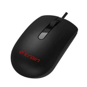 E-train (MO771) Wired Mouse - Black اي ترين ماوس سلكي - أسود