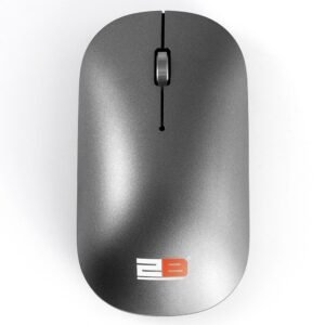 2B (MO876) 2.4GHz Slim Wireless Optical Mouse with Blue Light - Gray توبى (MO876) ماوس أوبتيكال Slim لاسلكي 2.4 جيجا هرتز with Blue Light - رمادي