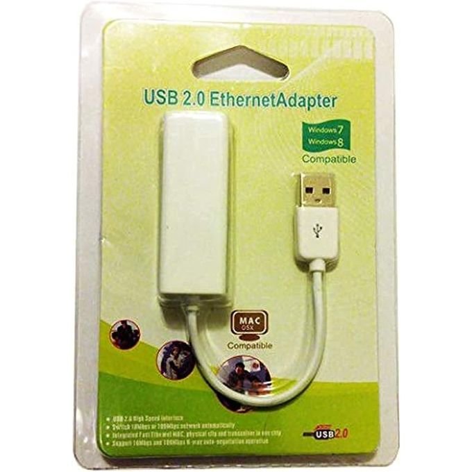 كابل محول شبكة من USB 2.0 إلى ايثرنت ار جيه 45 من انيجود، لشبكة محلية 10/100 ميجابت لكل ثانية