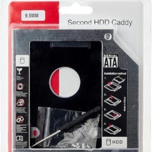 Universal Caddy Drive 9.5mm 2.5 Inch Sata Aluminum 2nd Hdd Caddy Ssd And Hdd Hard Disk Driver Case Cd Dvd-rom Optical Bay For Notebook Laptop And Mac