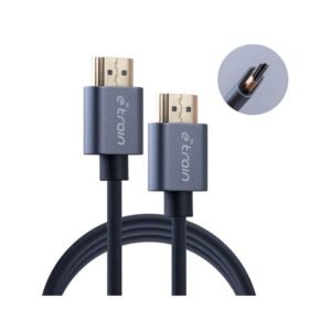 E-train (DC892) HDMI to HDMI Round Cable 4K 3M Gold Plated - Gray