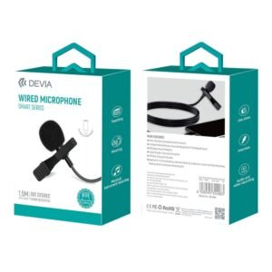 Devia EM063 Smart series wired Microphone Lightning - 1.5M - Black