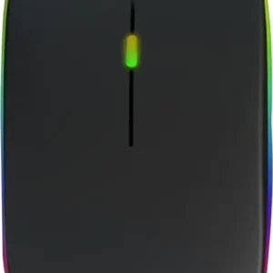 ماوس لاسلكي جيجا ماكس 2.4 جيجاهيرتز، أضواء RGB، أسود، GM-10-Wireless Mouse Gigamax 2.4GHz, RGB Lights, Black, GM-10