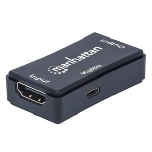 مانهاتن محول HDMI يصل الي 40 متر (131 قدم) 4K موديل 207621 - أسود-Manhattan 207621 HDMI Signal Repeater Regenerates 4K up to 40 m (131 ft.) - Black