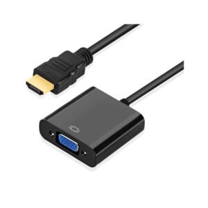 محول من HDMI الي VGA مع مخرج صوت - أسود-HDMI to VGA Converter with Power and Audio Output - Black
