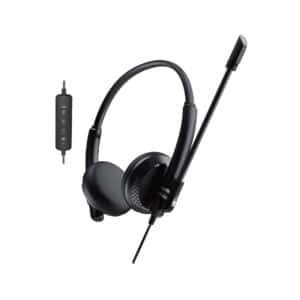 2B (HP563) Business USB Headphones with Microphone - Black