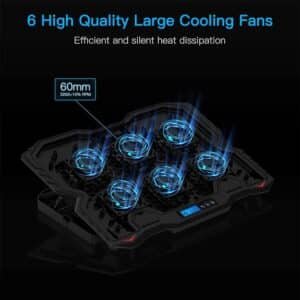 Gigamax Plus 2040 6 fan rgb Laptop Cooling Pad