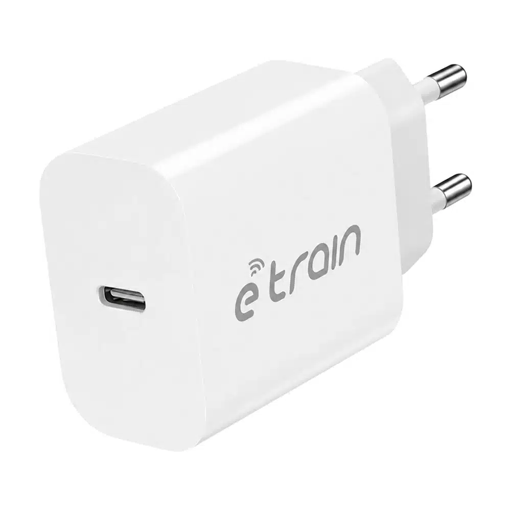 E-Train MP541 GaN Wall Charger Type-C 3A 45W Fast Charging - White - الصورة 2