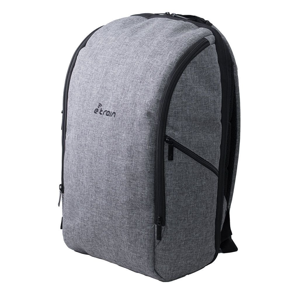 E-train (BG812) Laptop Backpack Fits Up to 15.6” - Gray - الصورة 2