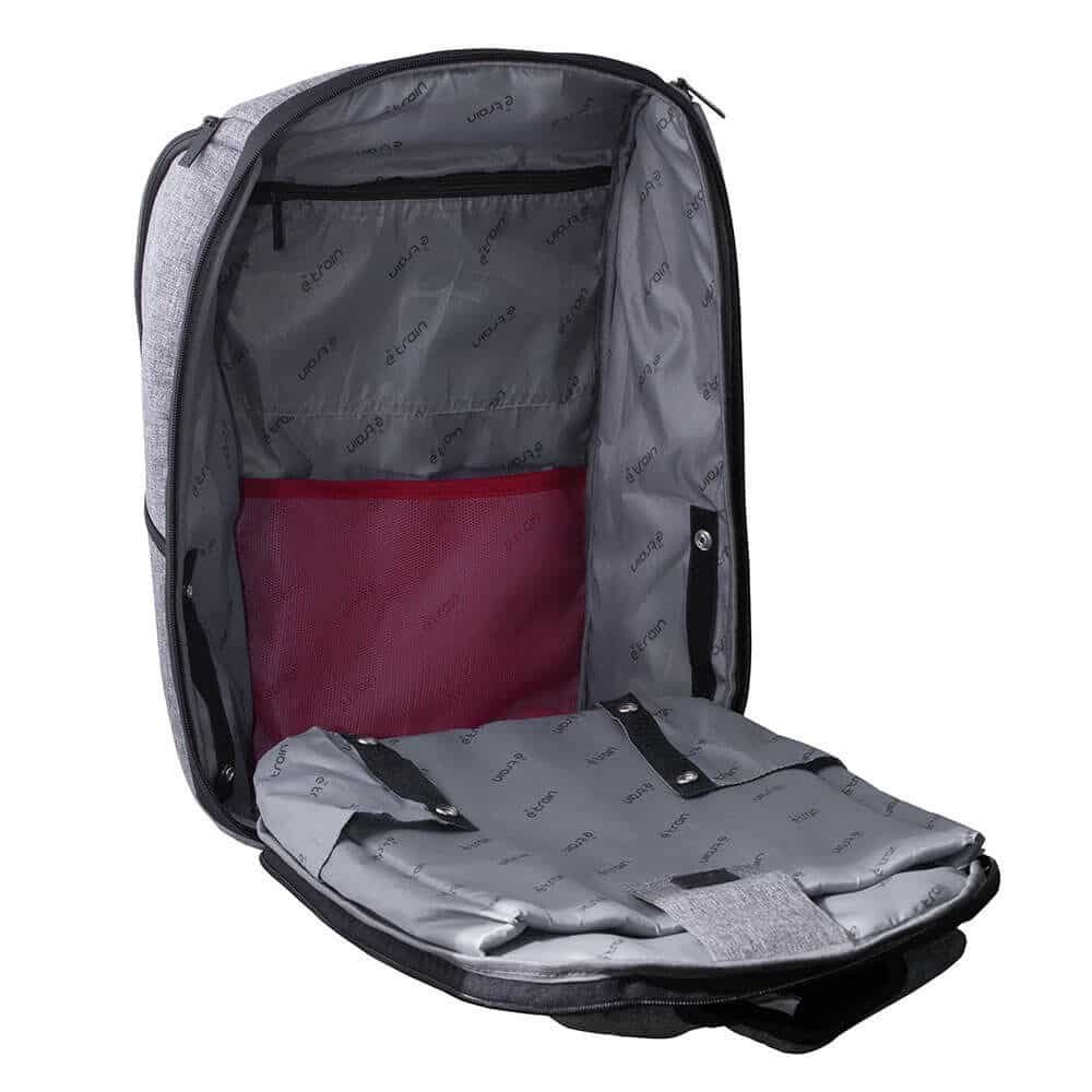 E-train (BG812) Laptop Backpack Fits Up to 15.6” - Gray - الصورة 4