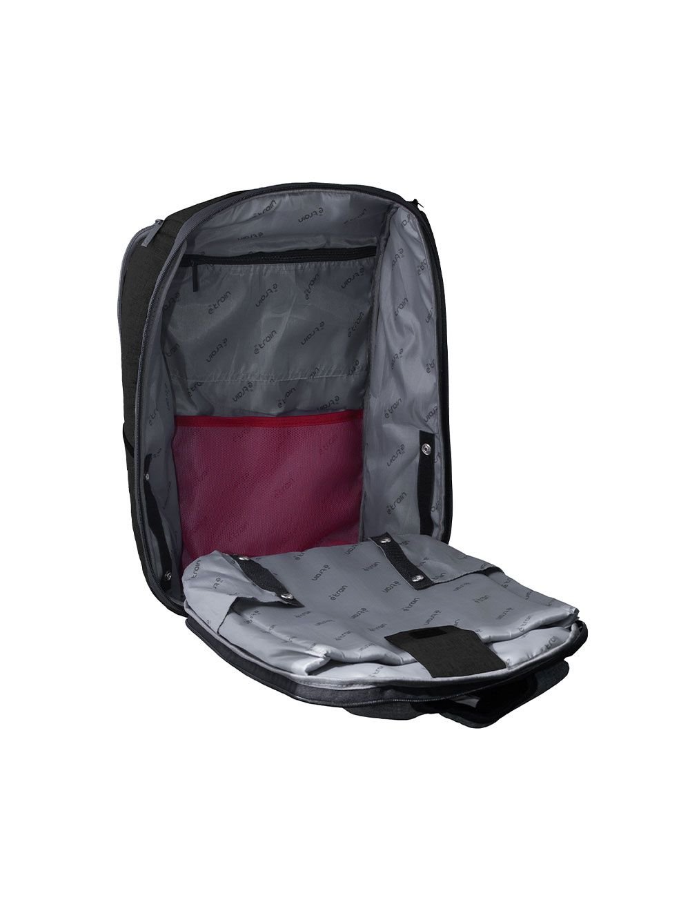 E-train (BG822) Laptop Backpack Fits Up to 15.6” - Black - الصورة 2