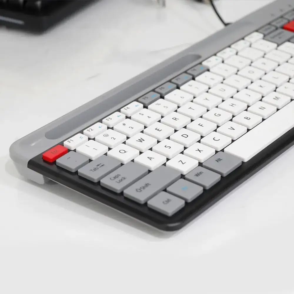 MJK K2 Wired Keyboard - Grey White - الصورة 2