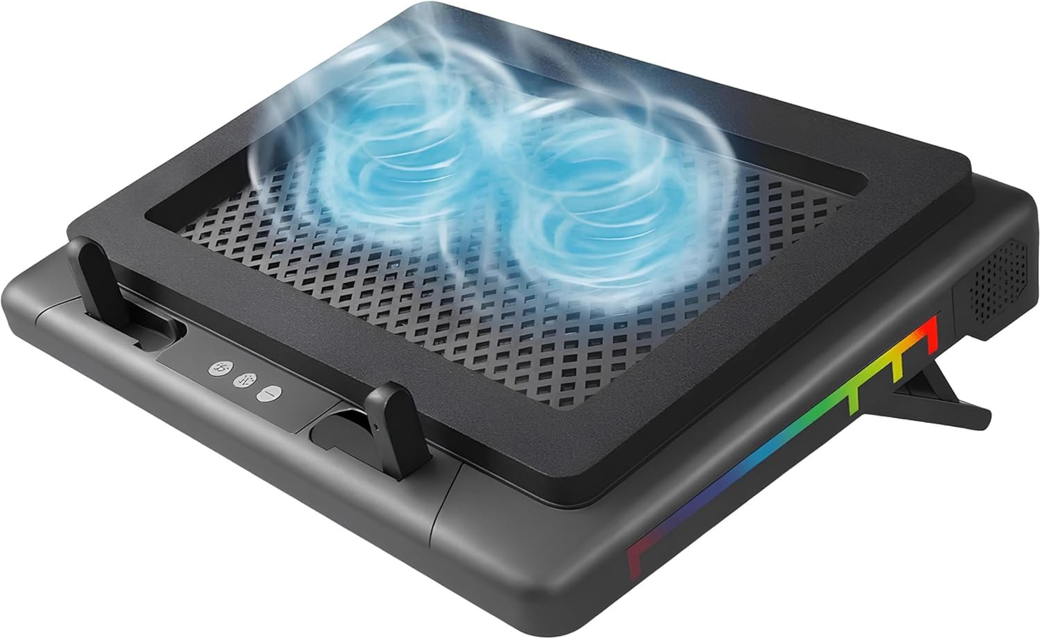 Crash Laptop Cooler Fan Black - C7000 - الصورة 5