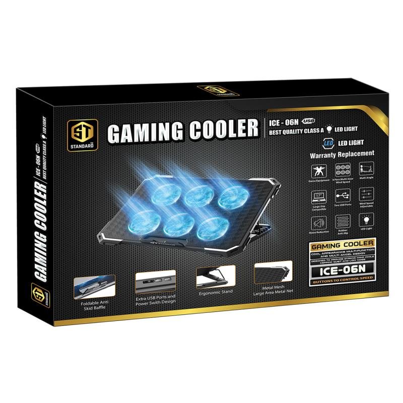 حامل تبريد قياسي للاب توب ICE-06N-من استاندرCooler Laptop St ICE06N