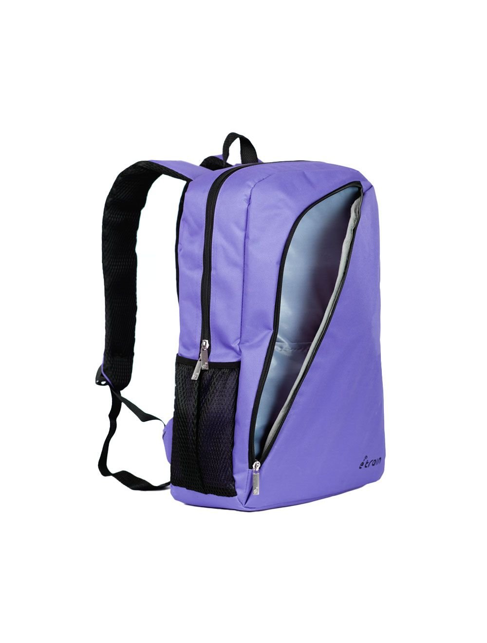 اي ترين (BG02U) شنطة ظهر تصل الي 15.6 بوصة - بنفسجي-E-train (BG02U) Backpack Bag Fit Up to 15.6" - Purple - الصورة 3