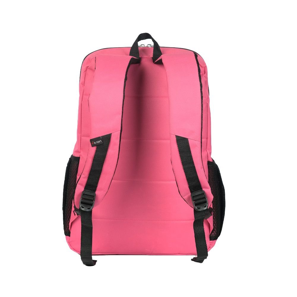 اي ترين (BG02P) شنطة ظهر تصل الي 15.6 بوصة - بينك-E-train (BG02P) Backpack Bag Fit Up to 15.6" - Pink - الصورة 3