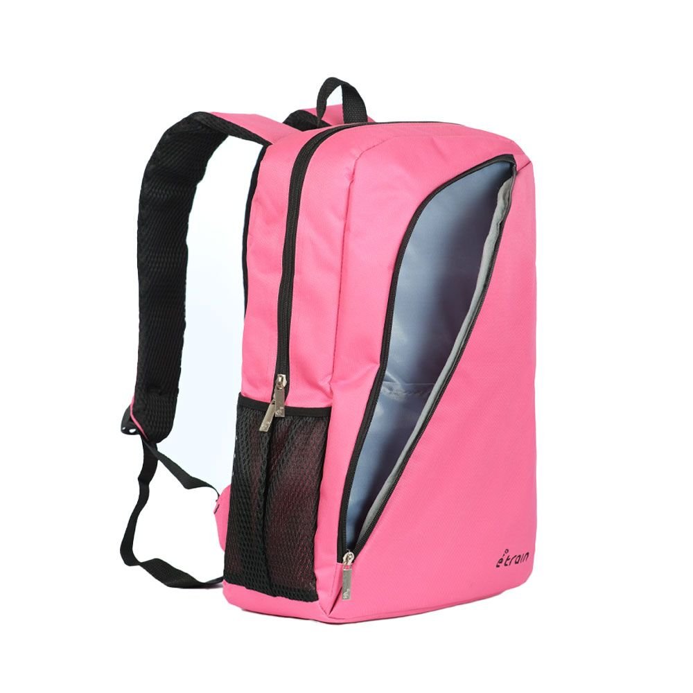 اي ترين (BG02P) شنطة ظهر تصل الي 15.6 بوصة - بينك-E-train (BG02P) Backpack Bag Fit Up to 15.6" - Pink - الصورة 4