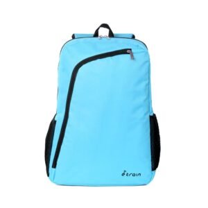 اي ترين (BG02Q) شنطة ظهر تصل الي 15.6 بوصة - أزرق سماوي-E-train (BG02Q) Backpack Bag Fit Up to 15.6" - Turquoise