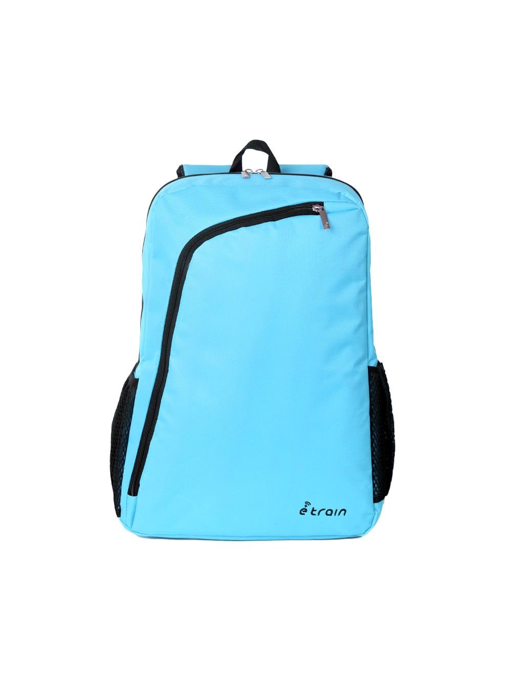 اي ترين (BG02Q) شنطة ظهر تصل الي 15.6 بوصة - أزرق سماوي-E-train (BG02Q) Backpack Bag Fit Up to 15.6" - Turquoise