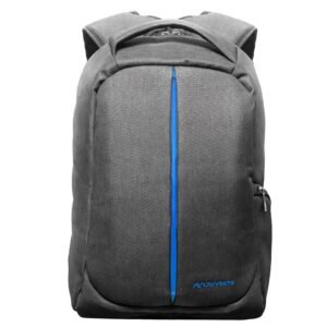 لافينتو (BG04A) شنطة ظهر Discovery Laptop Anti-Theft - حجم يصل الى 15.6 بوصة-L'AVVENTO (BG04A) Discovery Laptop Anti-Theft Backpack fit up to 15.6” Nylon with Padded Laptop Compartment - Gray