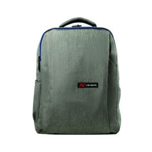 لافينتو (BG728) شنطة ظهر تصل الى 15.6 بوصة مع Zipper Puller مع مدخل USB L'avvento (BG728) Laptop Backpack, Made by High Quality Material with Zipper Puller fits up to 15.6" with USB Power Socket - Gray- رمادي