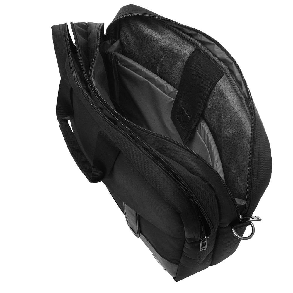 L'AVVENTO (BG733) Office Double Laptop Shoulder Bag - Up to 15.6" - Black لافينتو (BG733) شنطة لاب توب حجم يصل الى 15.6 بوصة - أسود - الصورة 4