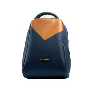 لافينتو (BG806) شنطة ظهر الحجم يصل الي 15.6 بوصة - أزرق*بني L'AVVENTO BG806 Laptop Backpack, Made by High Quality Polyester Foamed Material with L'AVVENTO Zipper Puller fits up to 15.6"