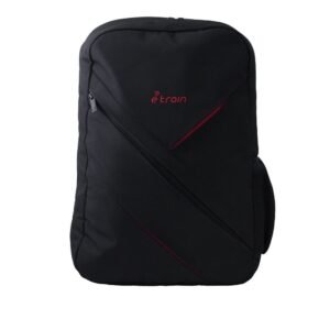 أي ترين (BG810) شنطه ظهر لاب توب حجم يصل الى 15.6 - أسود*أحمر-E-train (BG810) Laptop Backpack Fits Up to 15.6 - Black with Red Lines