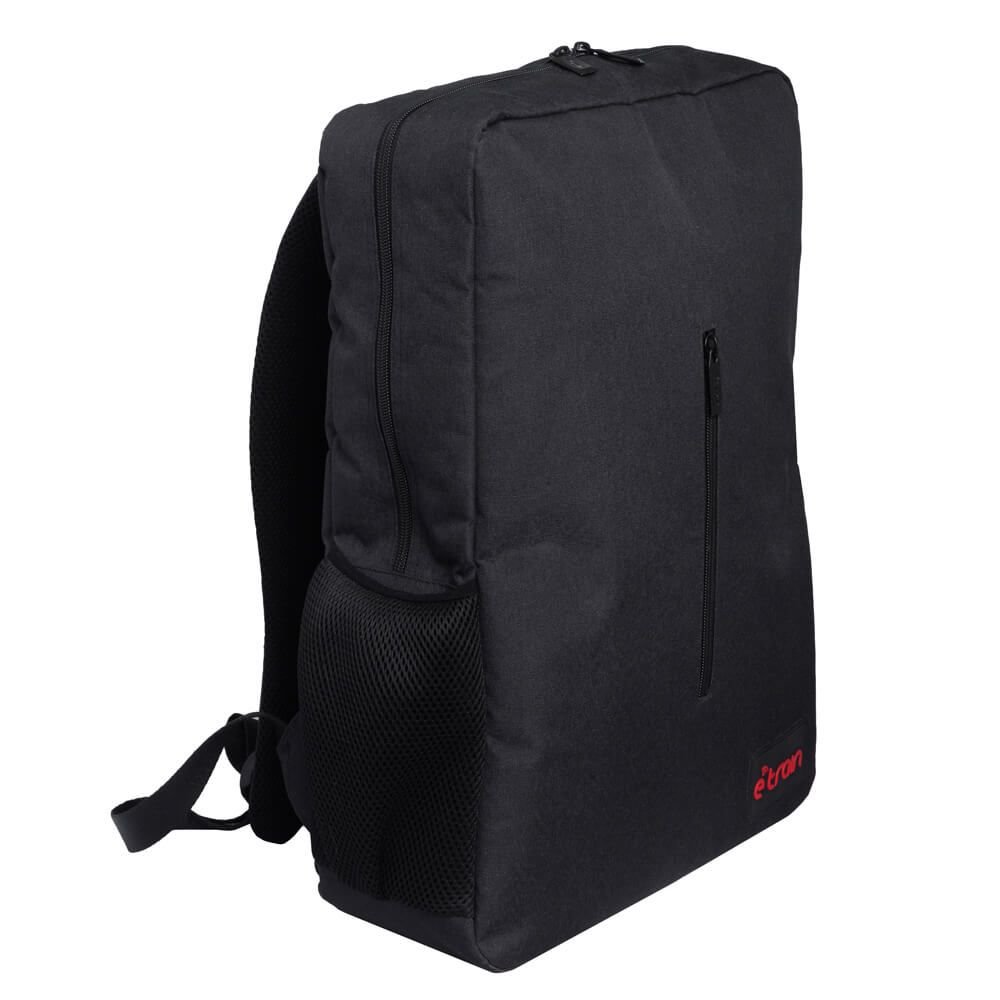 E-train (BG90B) Backpack Bag Fit Up to 15.6" - Black اي ترين (BG90B) شنطة ظهر تصل الي 15.6 بوصة - أسود - الصورة 2