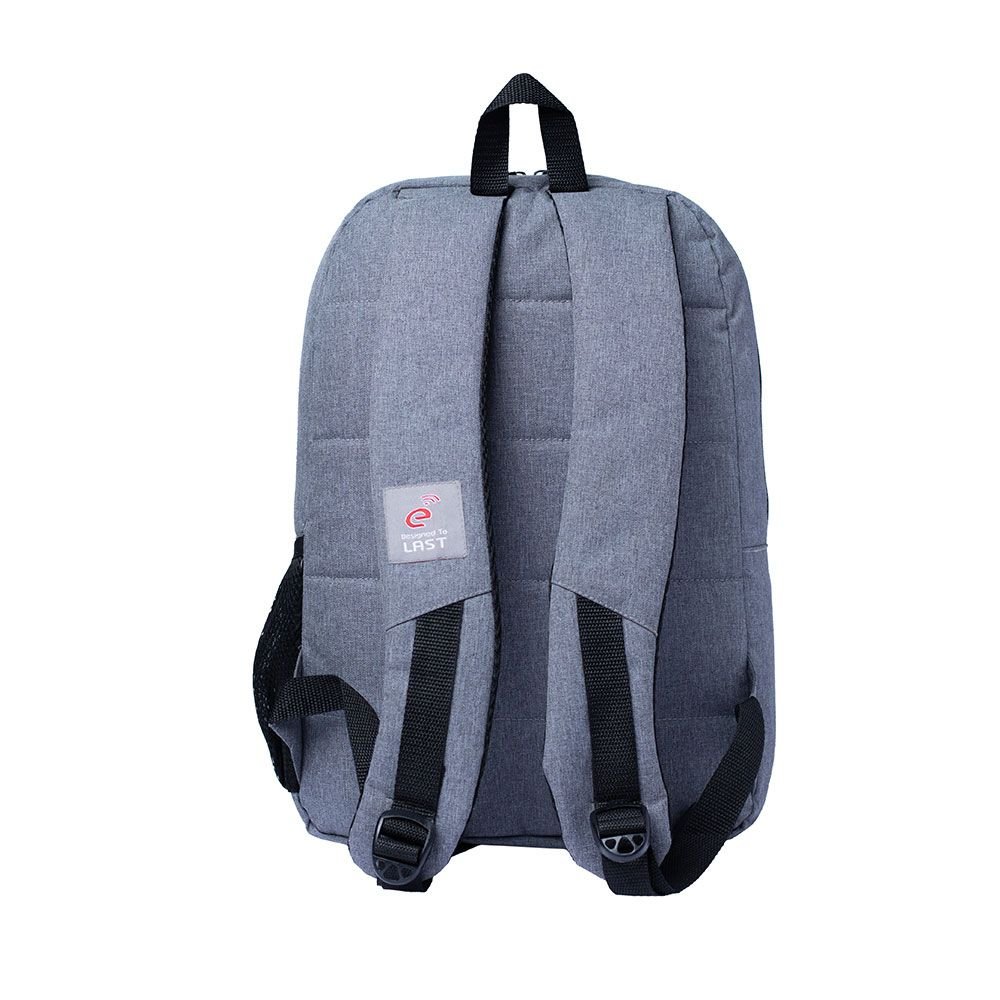 أي ترين (BG91A) شنطة ظهر تصل إلي 15.6 بوصة - رمادي E-train (BG91A) Laptop Backpack Fits up to 15.6" - Gray - الصورة 3