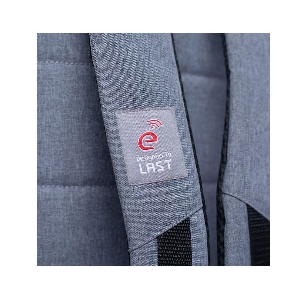 أي ترين (BG91A) شنطة ظهر تصل إلي 15.6 بوصة - رمادي E-train (BG91A) Laptop Backpack Fits up to 15.6" - Gray - الصورة 4